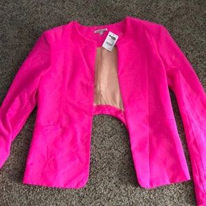 Hot pink blazer with tag